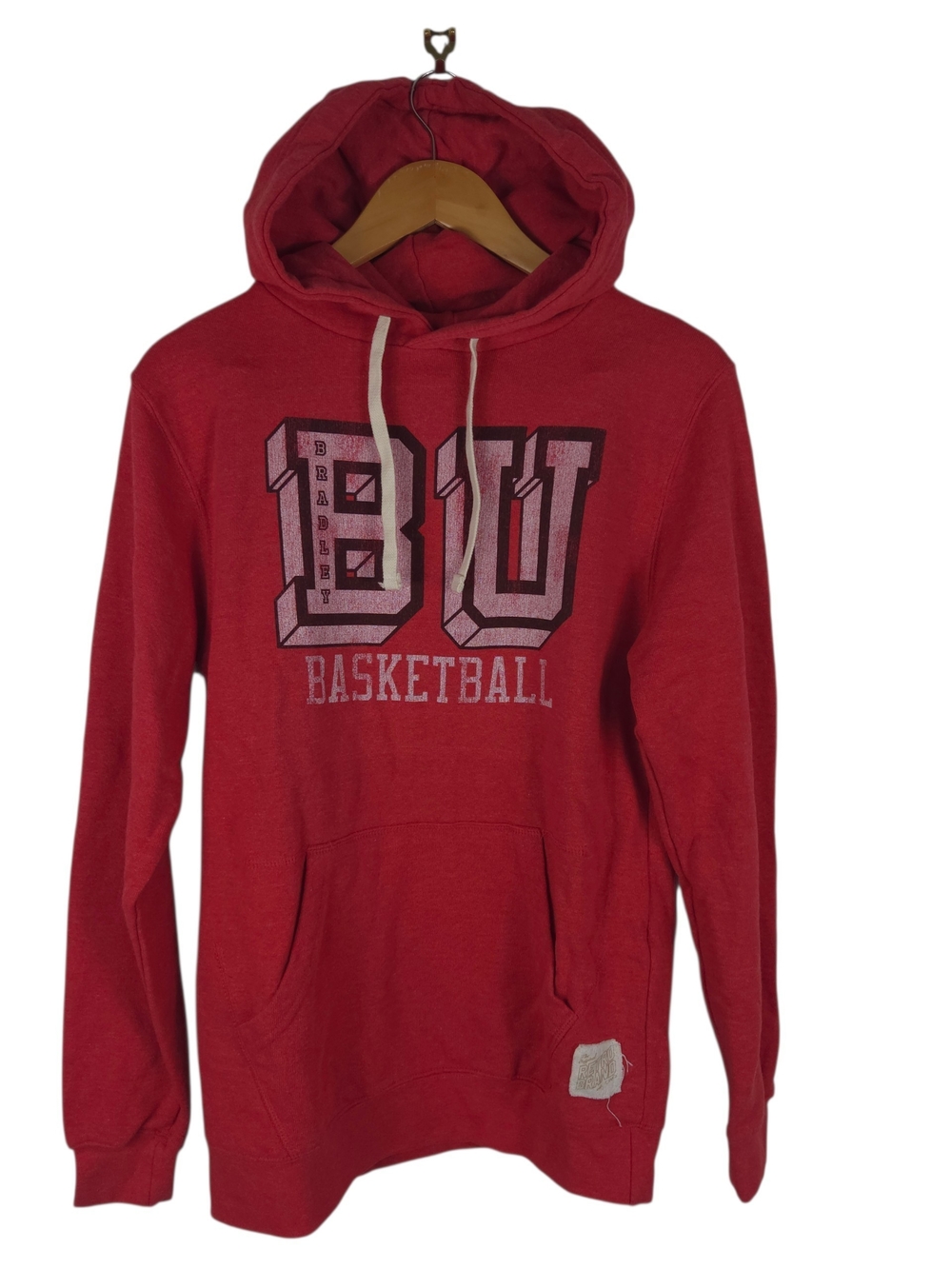 Red BU Basketball Hoodie - Women's Pullover Sweatshirt
